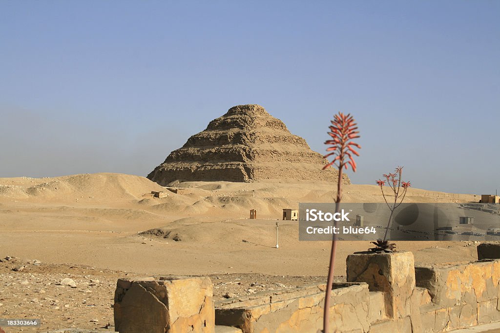 단계 Djoser 피라미드, 이집트 - 로열티 프리 사카라 스톡 사진