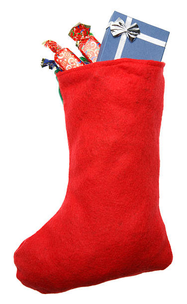 istock Christmas socks with gifts and candy 183303759