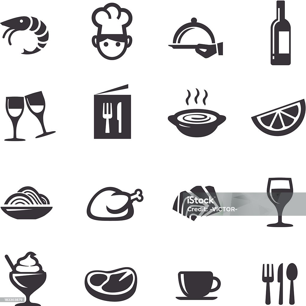 Restaurant Icons - Acme Series View All: Icon Symbol stock vector