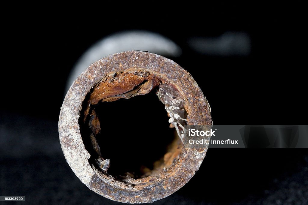 Rusty Galvinized tubo - Foto de stock de Tubería libre de derechos