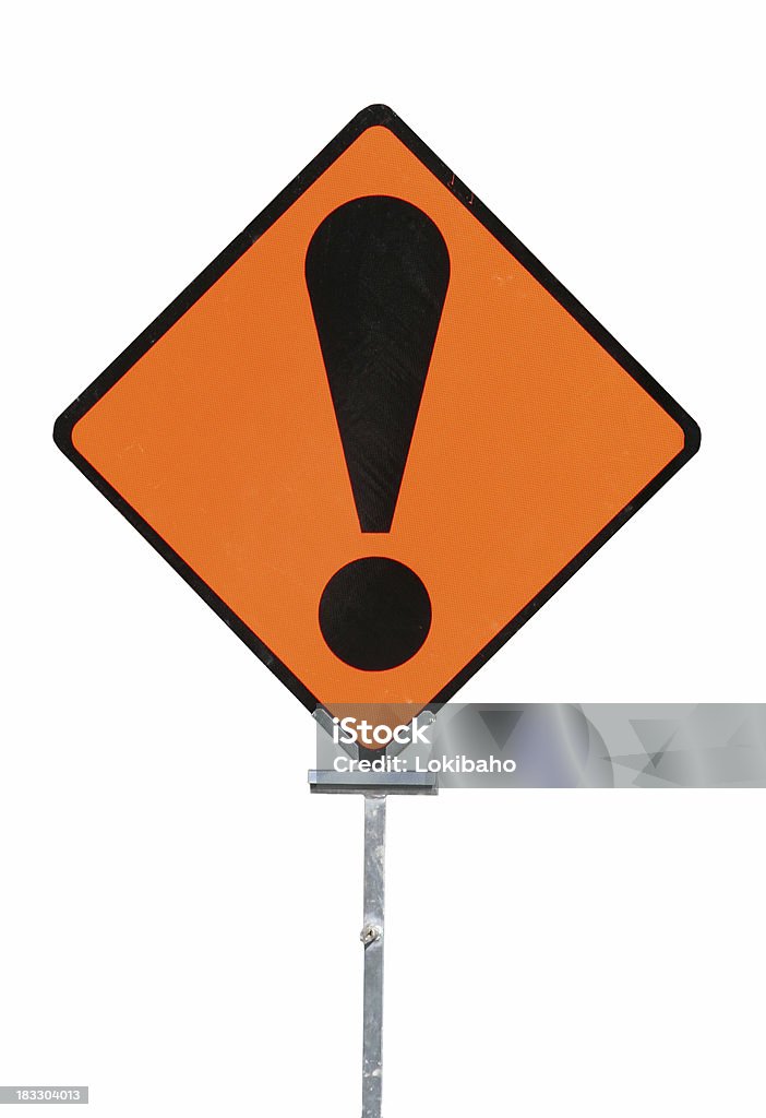 Выделение Предупреждающий знак - Стоковые фото Безопасность роялти-фри