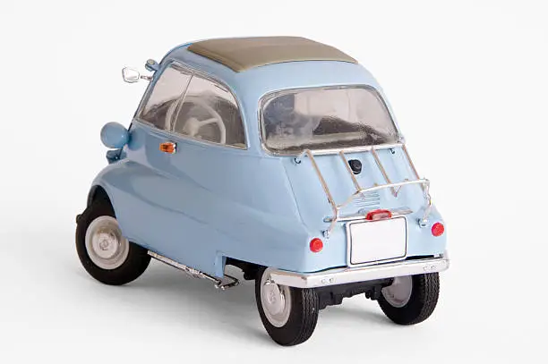 Model of the vintage car BMW Isetta.