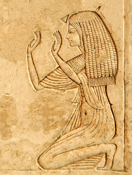 nefertari - hieroglyphics egypt egyptian culture nefertiti fotografías e imágenes de stock