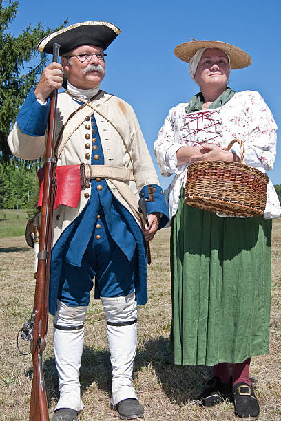 istock French Couple, French/Indian War Reenactors 183304679