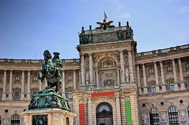 Statue of Archduke Charles (Duke of Teschen) on the Heldenplatz (Heroes' Square) in Vienna, Austria.