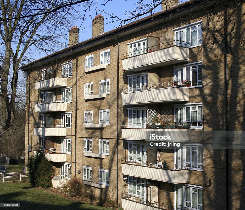 Appartement londonien Block - Photo de HLM libre de droits
