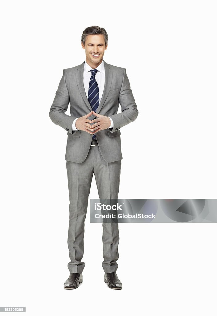 Uomo d'affari di successo Esprimere a gesti - Foto stock royalty-free di Abbigliamento formale