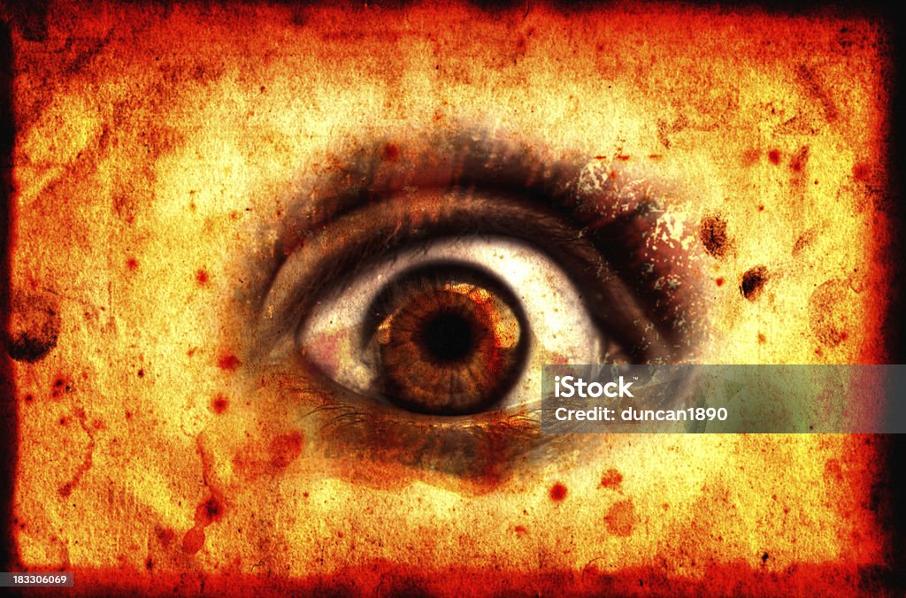 Sangue Eye-Mystic carta - Foto stock royalty-free di Infezione oculare