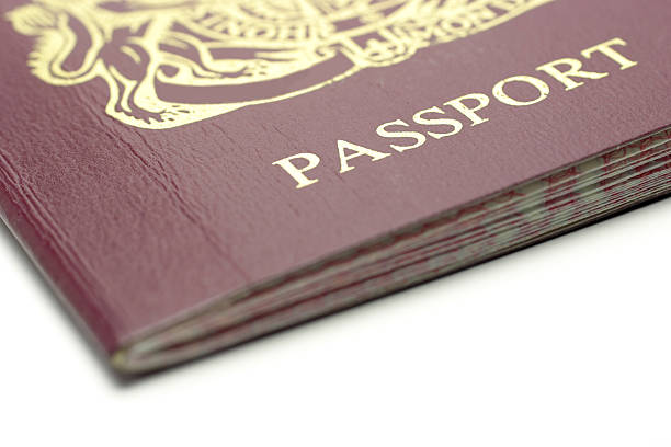 pasaporte - passport blank book cover empty fotografías e imágenes de stock