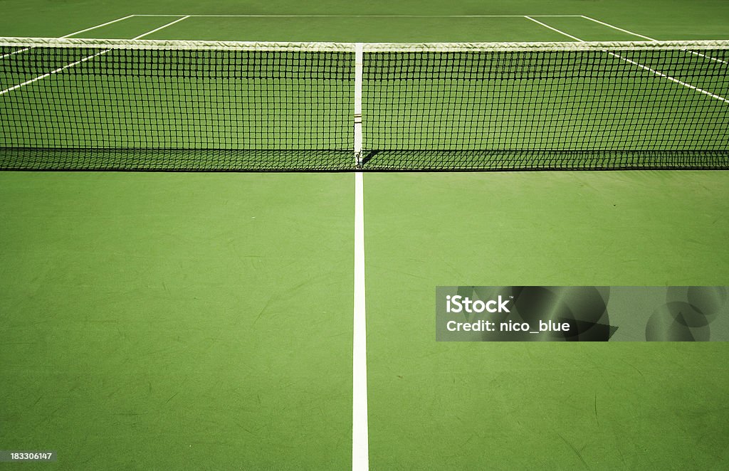 Cancha de tenis - Foto de stock de Color vibrante libre de derechos