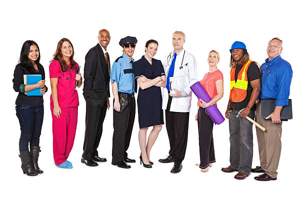 istock Large Group of Professionals with Different Occupations 183306519