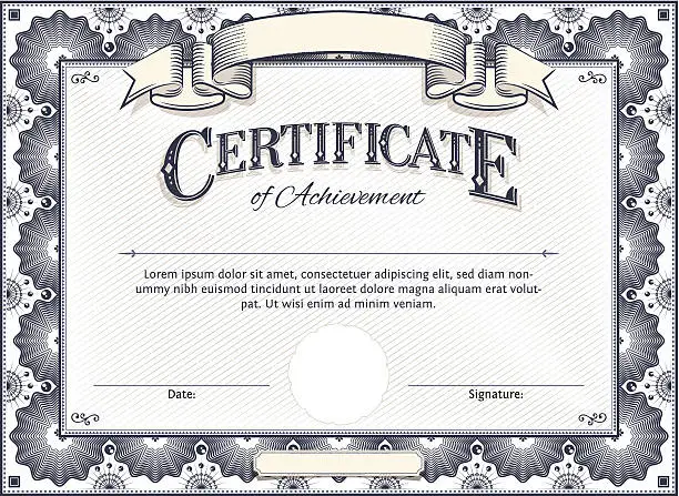 Vector illustration of Certificate or Diploma Template