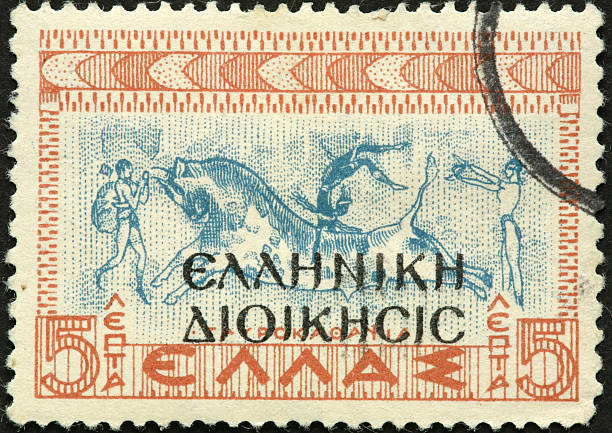 istock ancient Greek athletes vaulting over a bull 183311927