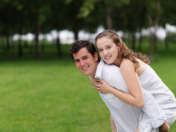 istock Cute and playful couple 183312309