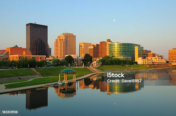 Dayton Oh Skyline At Sunrise Stock Photo - Download Image Now - Ohio, Dayton - Ohio, Urban Skyline