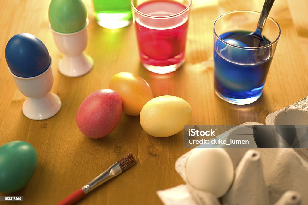 Easter basket 2 - Lizenzfrei Bunt - Farbton Stock-Foto