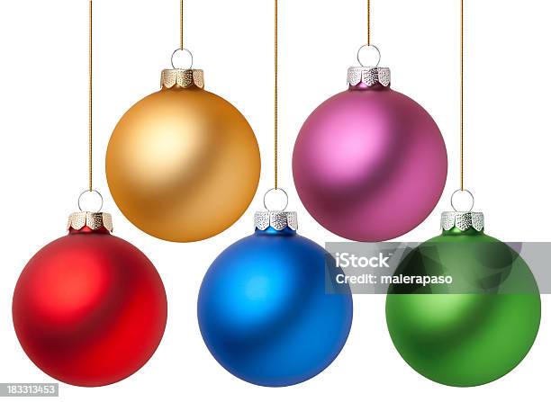 Christmas Balls Stock Photo - Download Image Now - Christmas Ornament, Christmas, Blue
