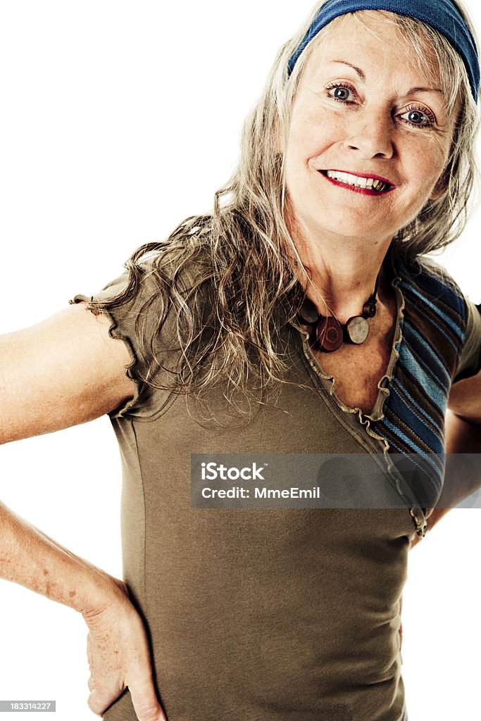 Bella donna anziana - Foto stock royalty-free di 60-69 anni