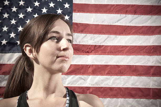 istock Americans: Young Caucasian Woman 183314239