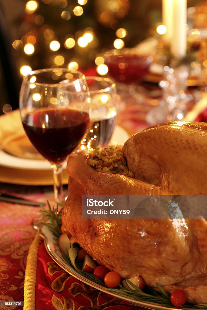 クリスマスディナー - お祝いのロイヤリティフリーストックフォト