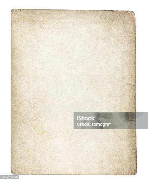 Foto de Velho Livro Em Branco Isolados Traçado De Recorte Incluído e mais fotos de stock de Acabado