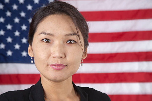 istock Patriotic Woman 183315086