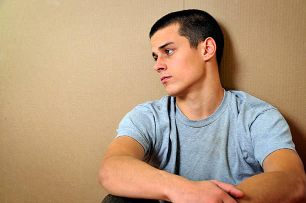 Young Man is Out of Work Laborer