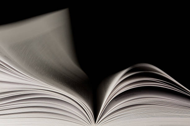Pages of a Book Turning stock photo