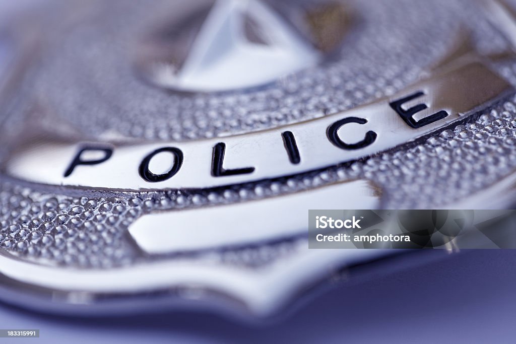 Distintivo della polizia - Foto stock royalty-free di Distintivo della polizia