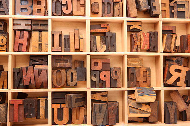 istock Variety of Letterpress Letters 183316524