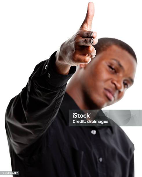 Young Male Portrait Stock Photo - Download Image Now - Finger Gun, African Ethnicity, African-American Ethnicity