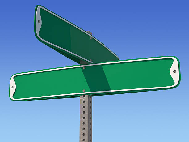 istock Blank Street Sign 183316853