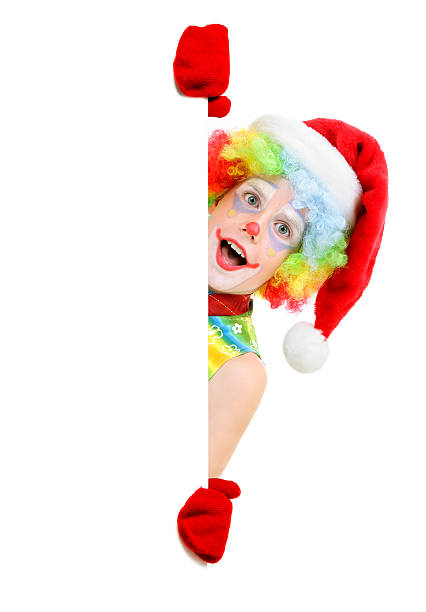 Funny Party concept surprised  face formed with gloves. Rainbow Clown Wig Set with glasses and red clown nose like a face, Fluffy Afro Synthetic Cosplay Anime Fancy Wigs Festive Background