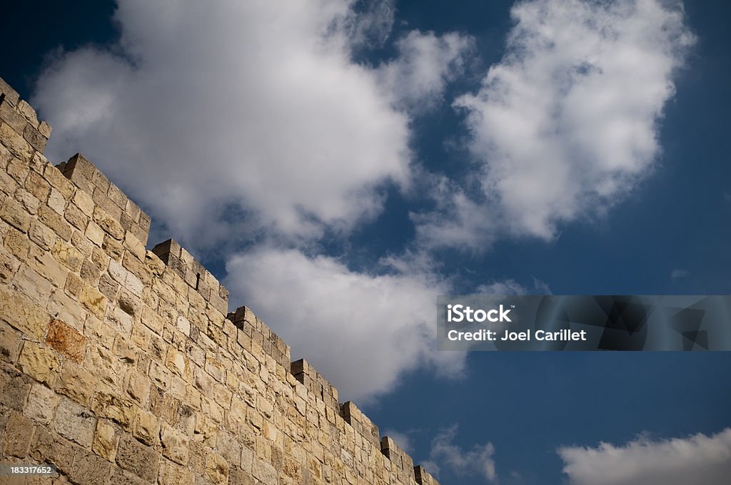 Mura della città di Gerusalemme - Foto stock royalty-free di Ambientazione esterna