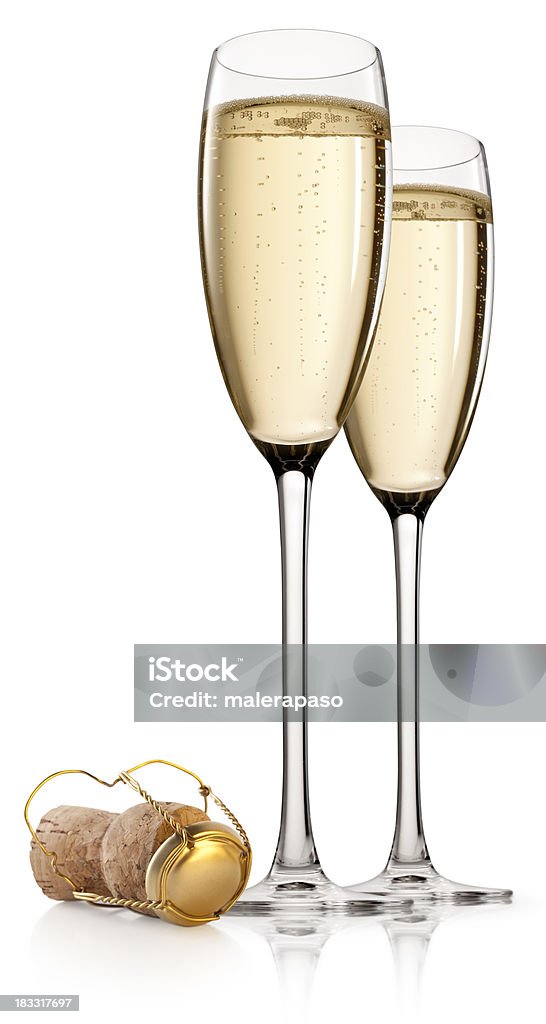 Champagne toast - Zbiór zdjęć royalty-free (Szampan)