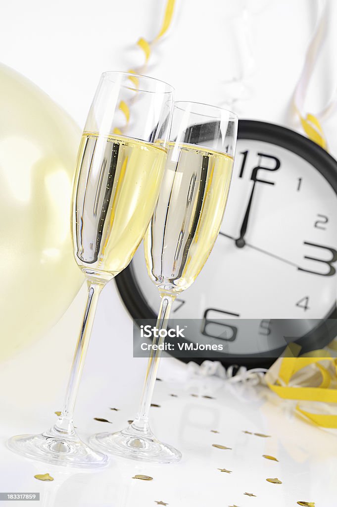 Celebração Champanhe nova anos Eve - Royalty-free Ano novo Foto de stock