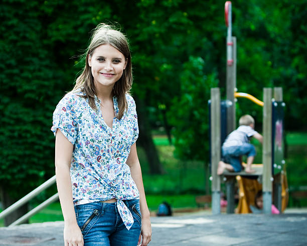istock Young girl in the Playground 183317951