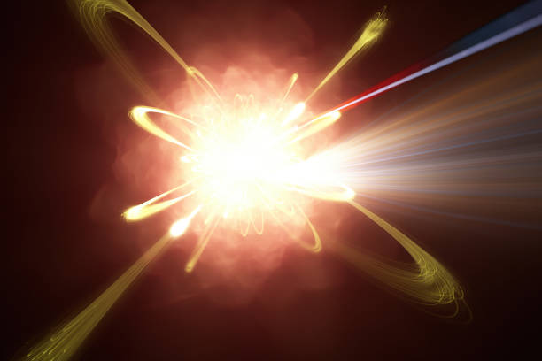 istock High energy particle collisions. Quantum mechanics 1833180352