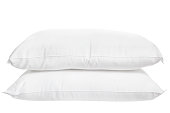 Two pillows on white background