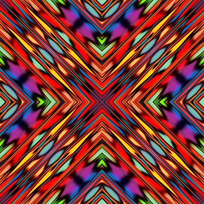 An abstract background image featuring brightly colored diagonals and stars of varying hues