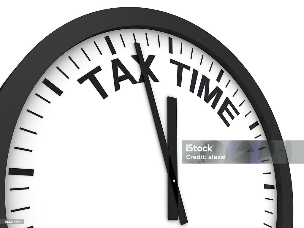 Tax Time Reminder  April Stock Photo