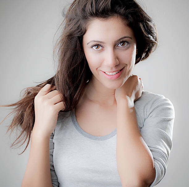 istock Young beautiful woman portrait 183318995