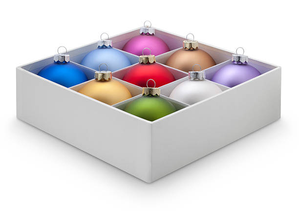 istock Box of Christmas balls 183319081