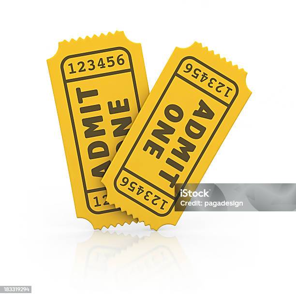 Tickets Stock Photo - Download Image Now - Ticket, Three Dimensional, Admit One