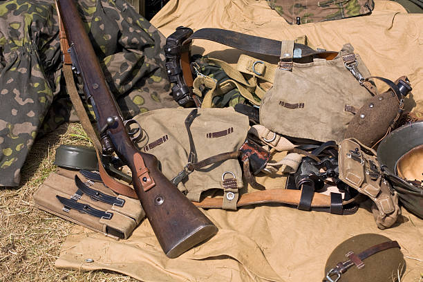 WW II soldiers equipment World War II  German soldiers equipmentSee more MILITARY images here: german armed forces stock pictures, royalty-free photos & images