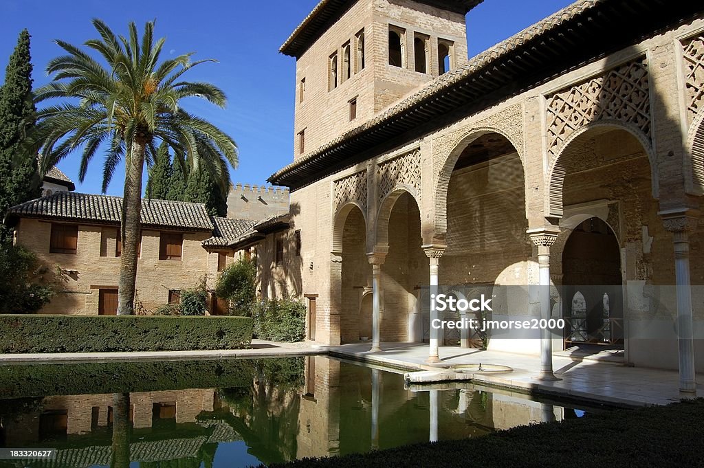 Alhambra - Lizenzfrei Gartenanlage Stock-Foto