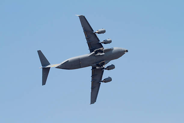 istock C-17 Globemaster showing it's belly 183321099