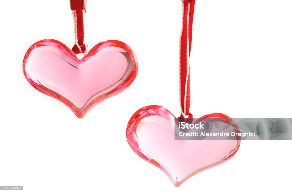 Dois corações de vidro em - Royalty-free Amor Foto de stock