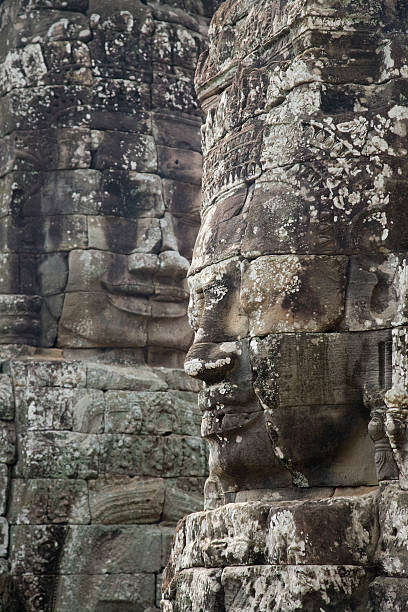 Bayon Temple, Angkor Wat, Cambodia stock photo