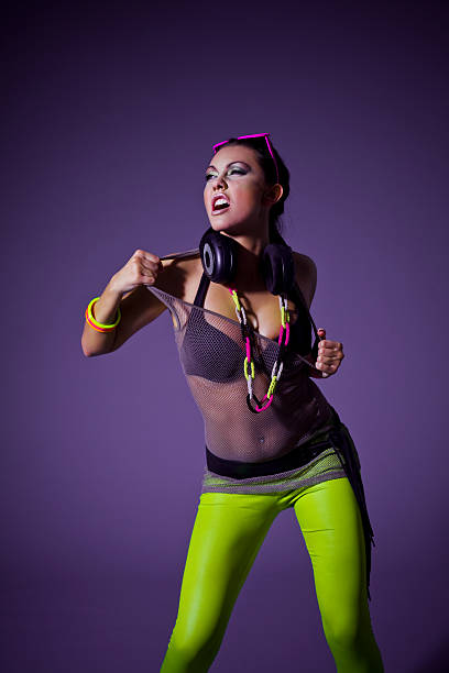 Party girl screaming